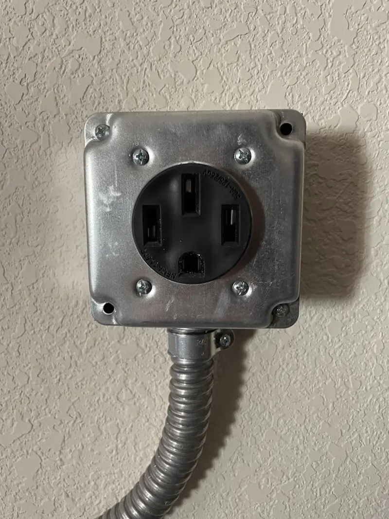 NEMA 14-50 outlet installed for Electrical Panel Upgrade in Springdale